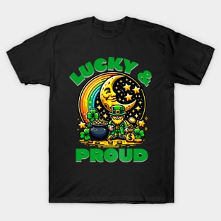 St. Patrick's Day Shenanigans Clovers Rainbow Leprechaun Fun Prone to Shenanigans T-Shirt